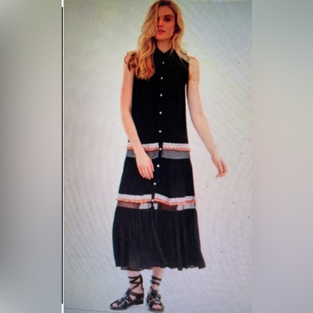 Solito Tiered Festival Maxi Dress, Sz.S. EUC - Worn twice!
